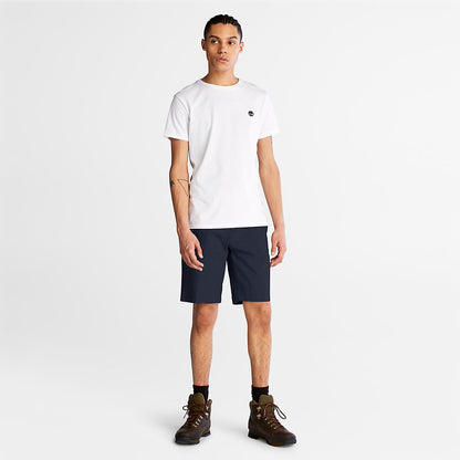 Timberland Mens Cotton and Linen-Blend Shorts for Men in Navy