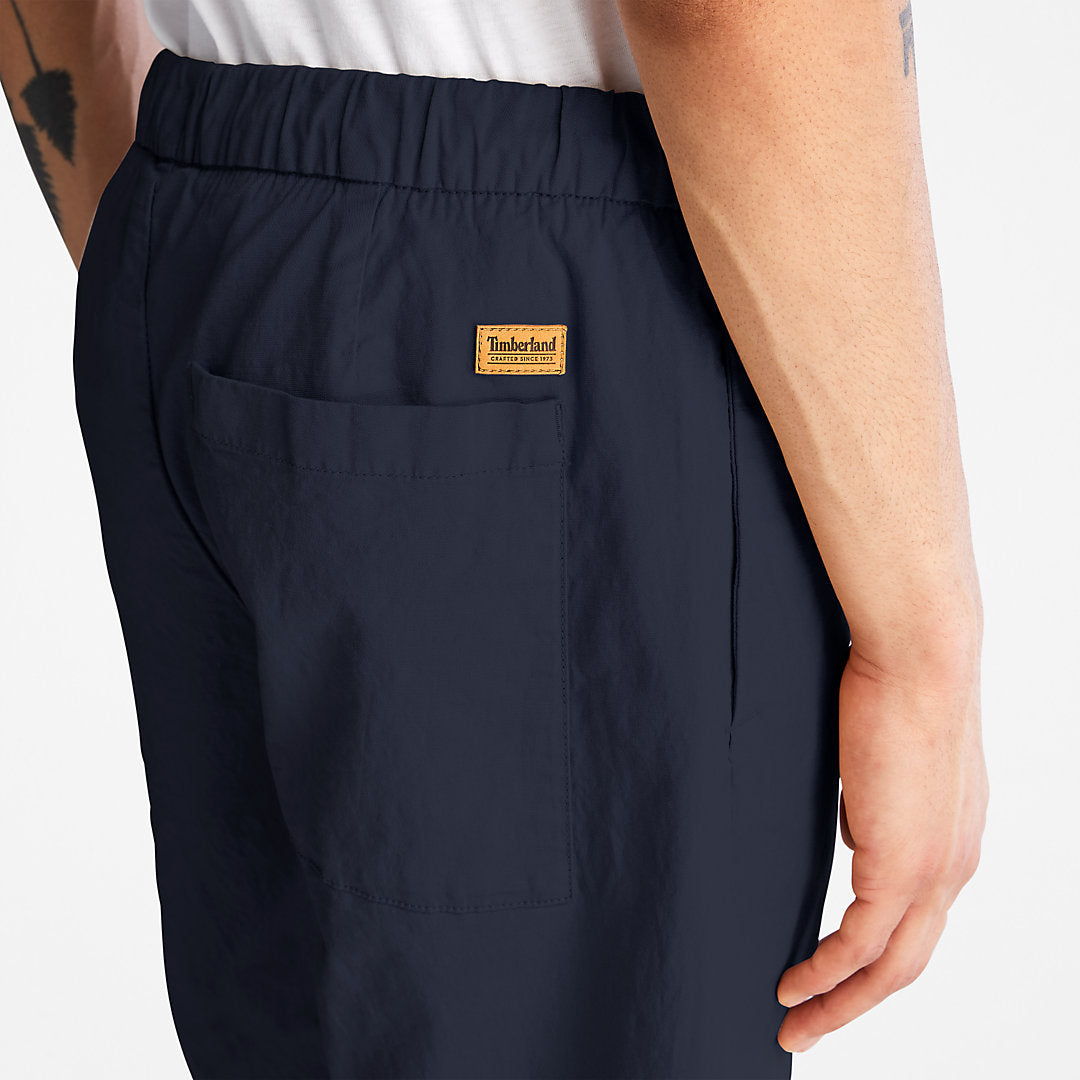 Timberland Mens Cotton and Linen-Blend Shorts for Men in Navy