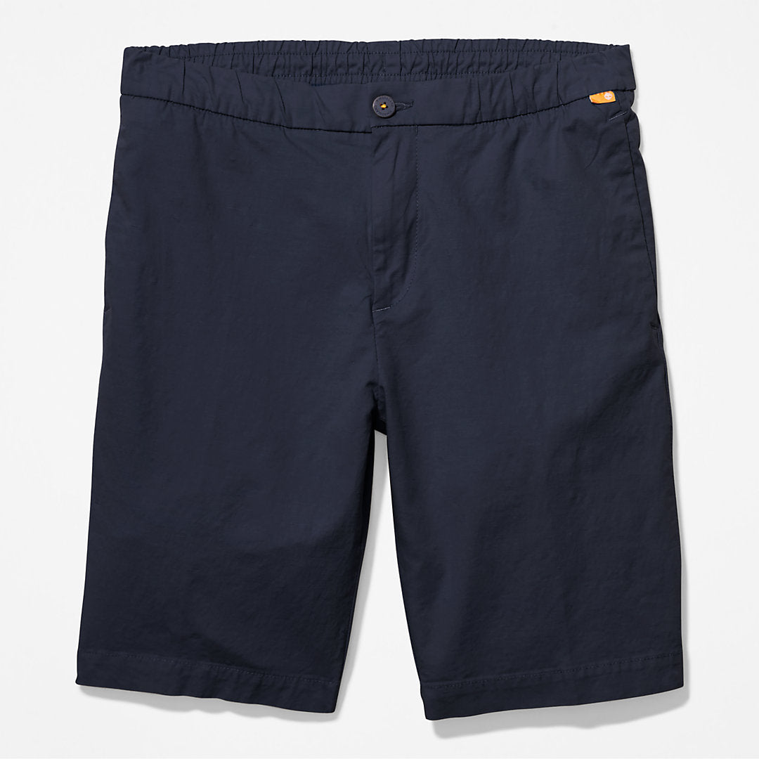 Timberland Mens Cotton and Linen-Blend Shorts for Men in Navy
