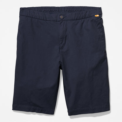 Timberland Mens Cotton and Linen-Blend Shorts for Men in Navy