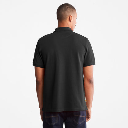 Timberland Mens Millers River Pique Polo Shirt for Men in Black