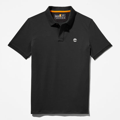 Timberland Mens Millers River Pique Polo Shirt for Men in Black