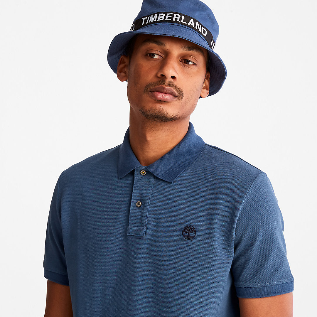 Timberland Mens Millers River Pique Polo Shirt for Men in Blue