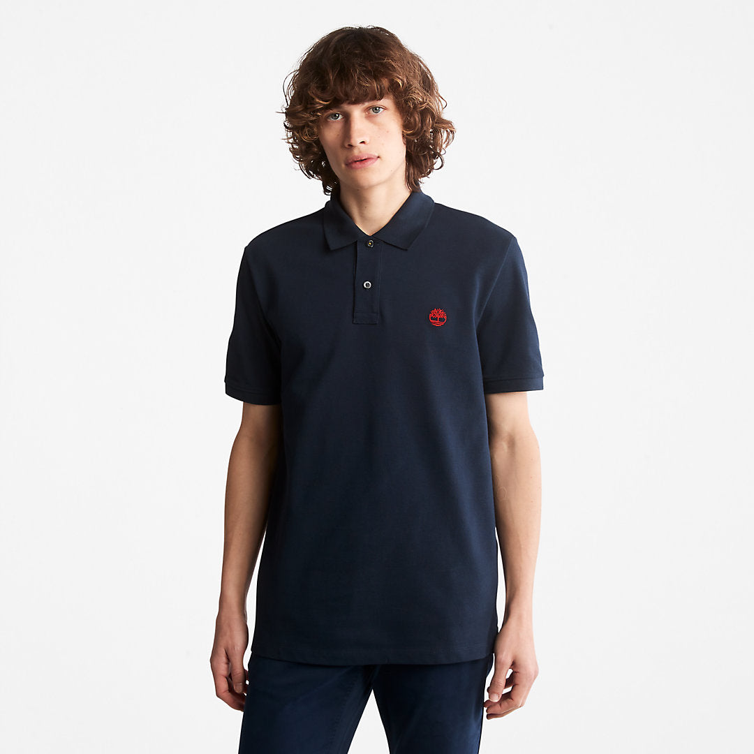 Timberland Mens Millers River Pique Polo Shirt for Men in Navy