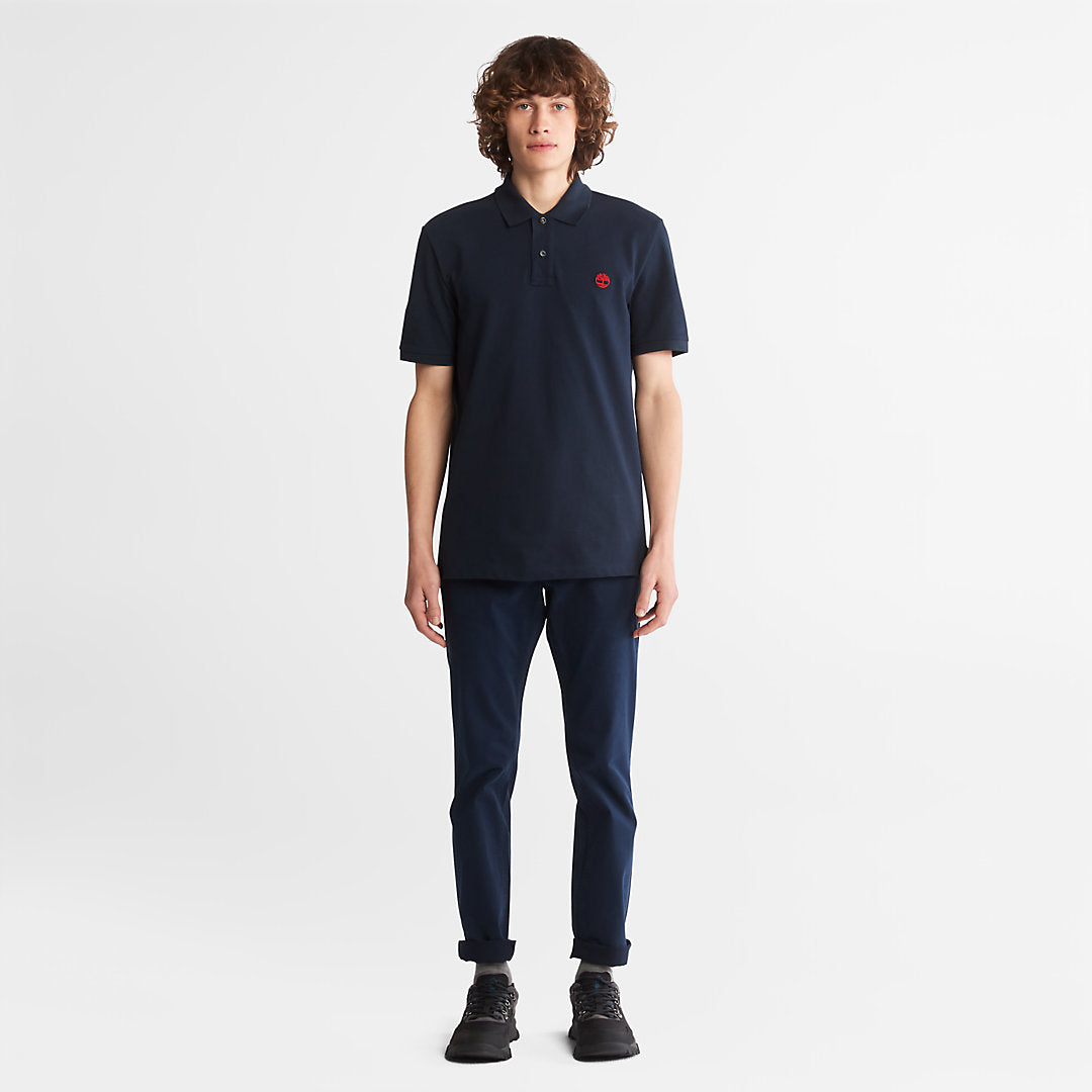 Timberland Mens Millers River Pique Polo Shirt for Men in Navy