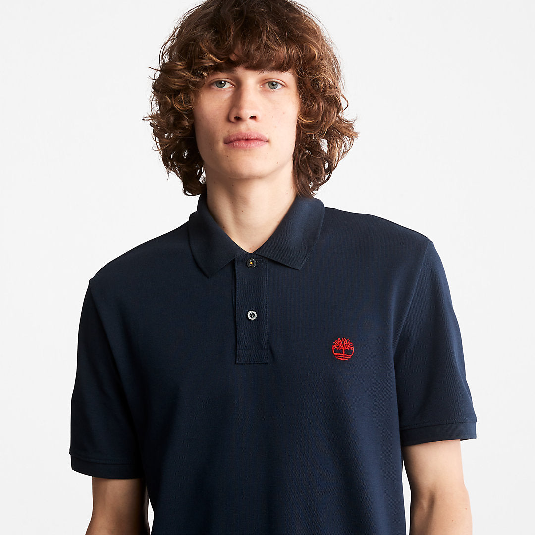 Timberland Mens Millers River Pique Polo Shirt for Men in Navy