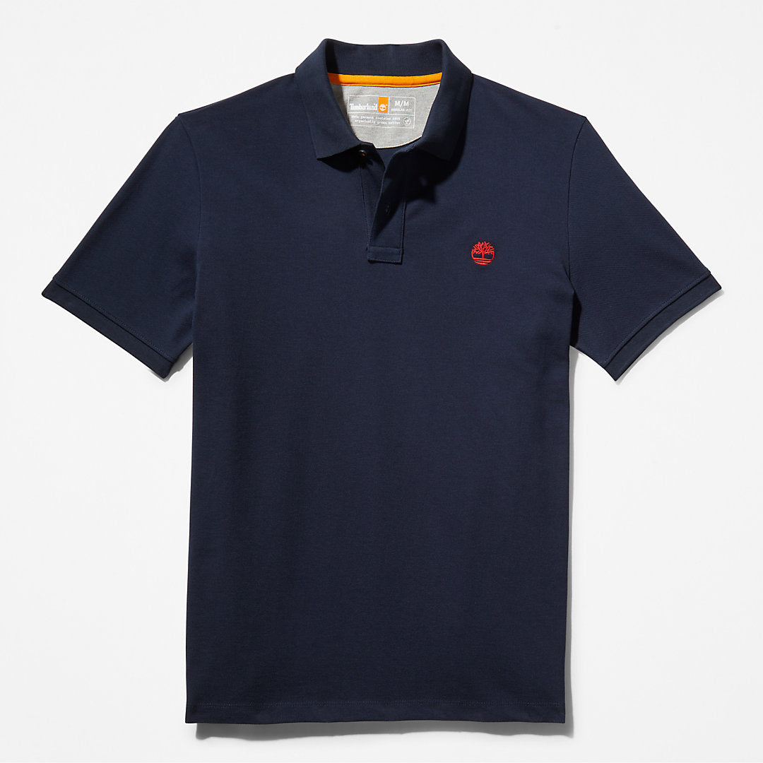 Timberland Mens Millers River Pique Polo Shirt for Men in Navy