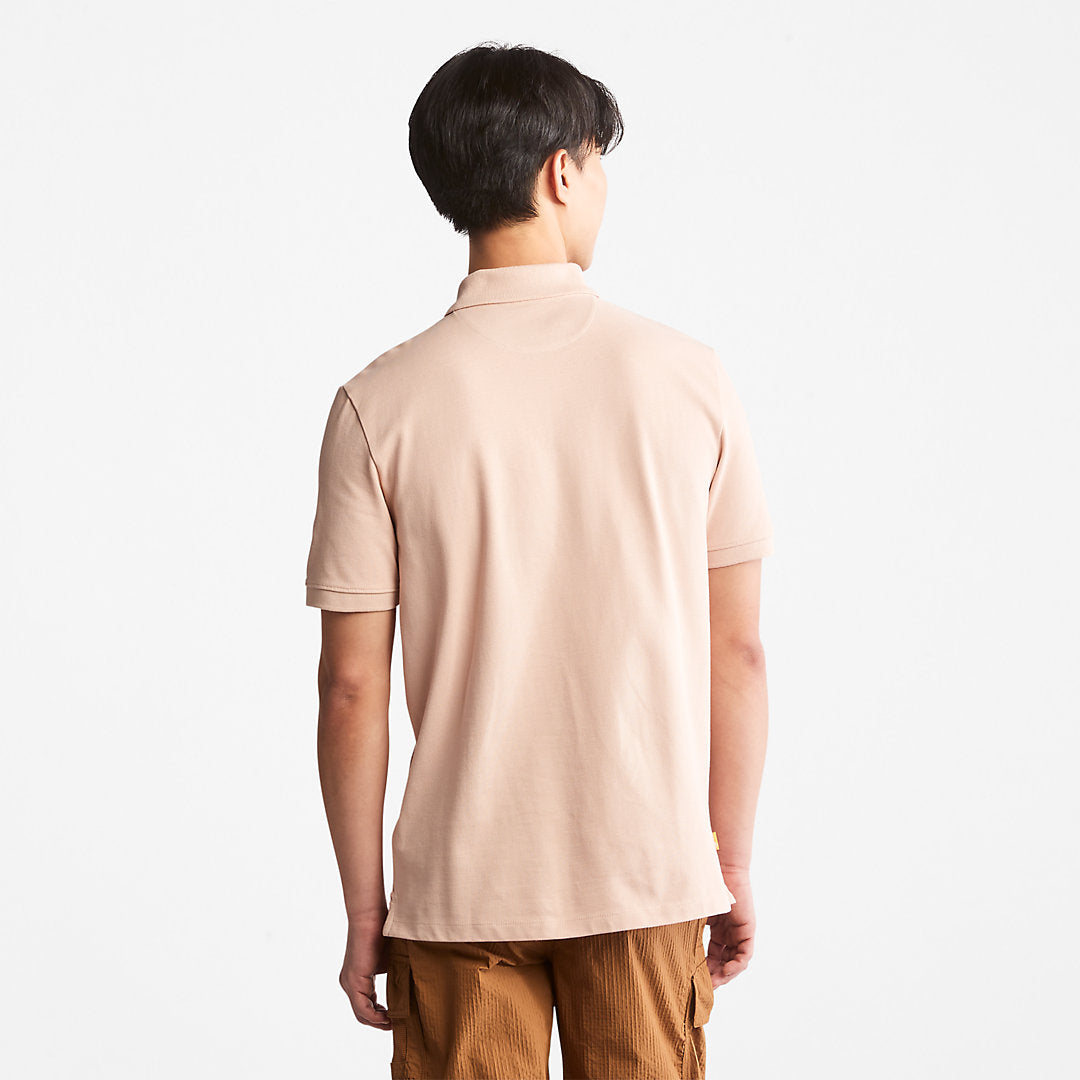 Timberland Mens Millers River Pique Polo Shirt for Men in Light Pink