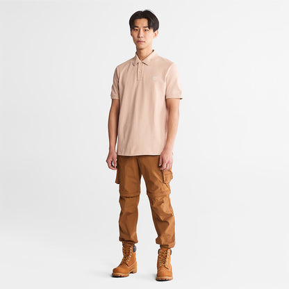 Timberland Mens Millers River Pique Polo Shirt for Men in Light Pink