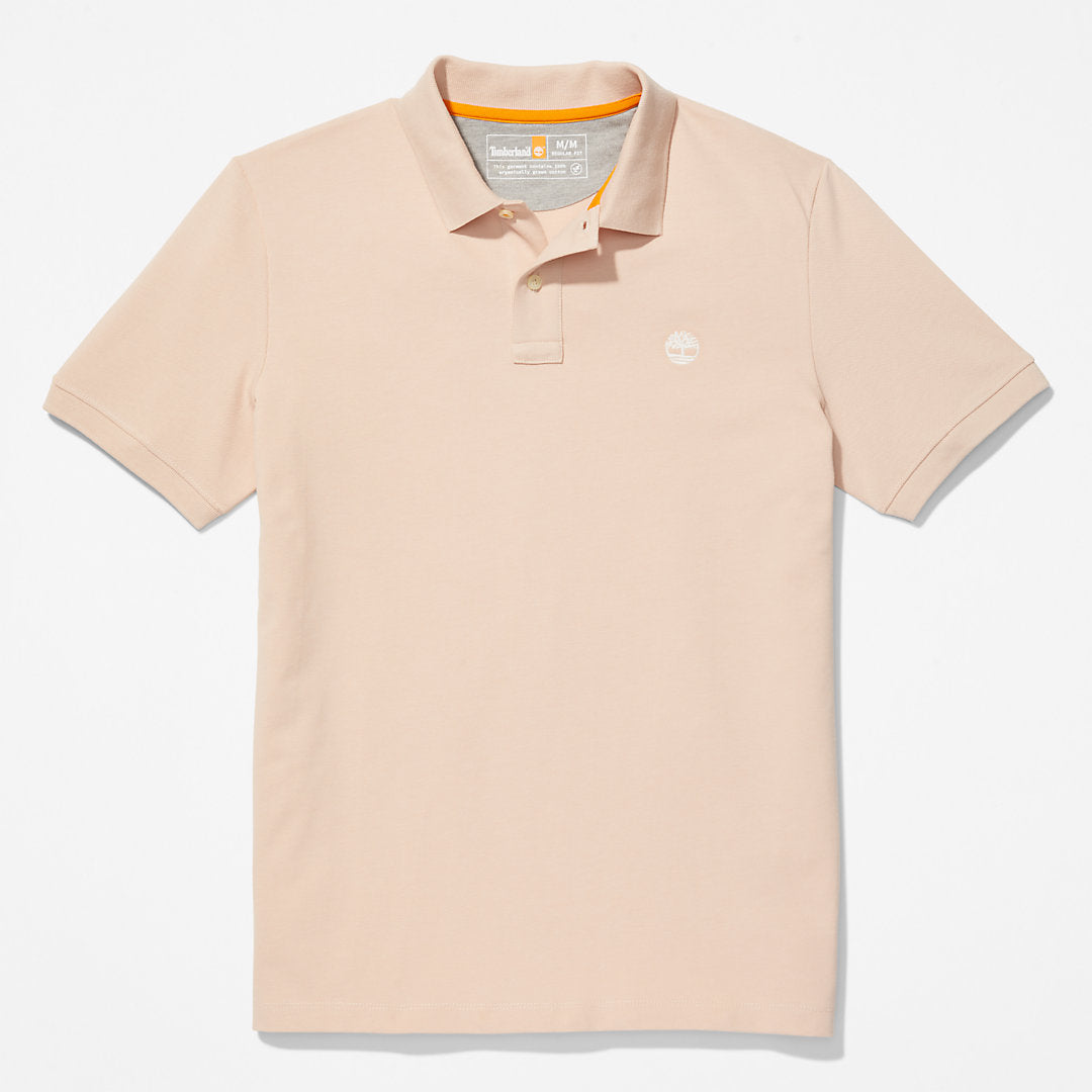 Timberland Mens Millers River Pique Polo Shirt for Men in Light Pink