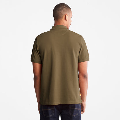 Timberland Mens Millers River Pique Polo Shirt for Men in Dark Green