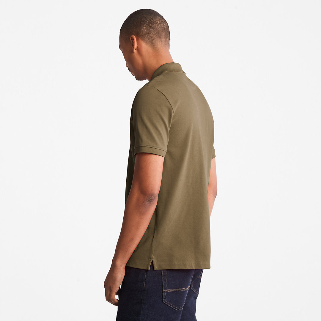 Timberland Mens Millers River Pique Polo Shirt for Men in Dark Green