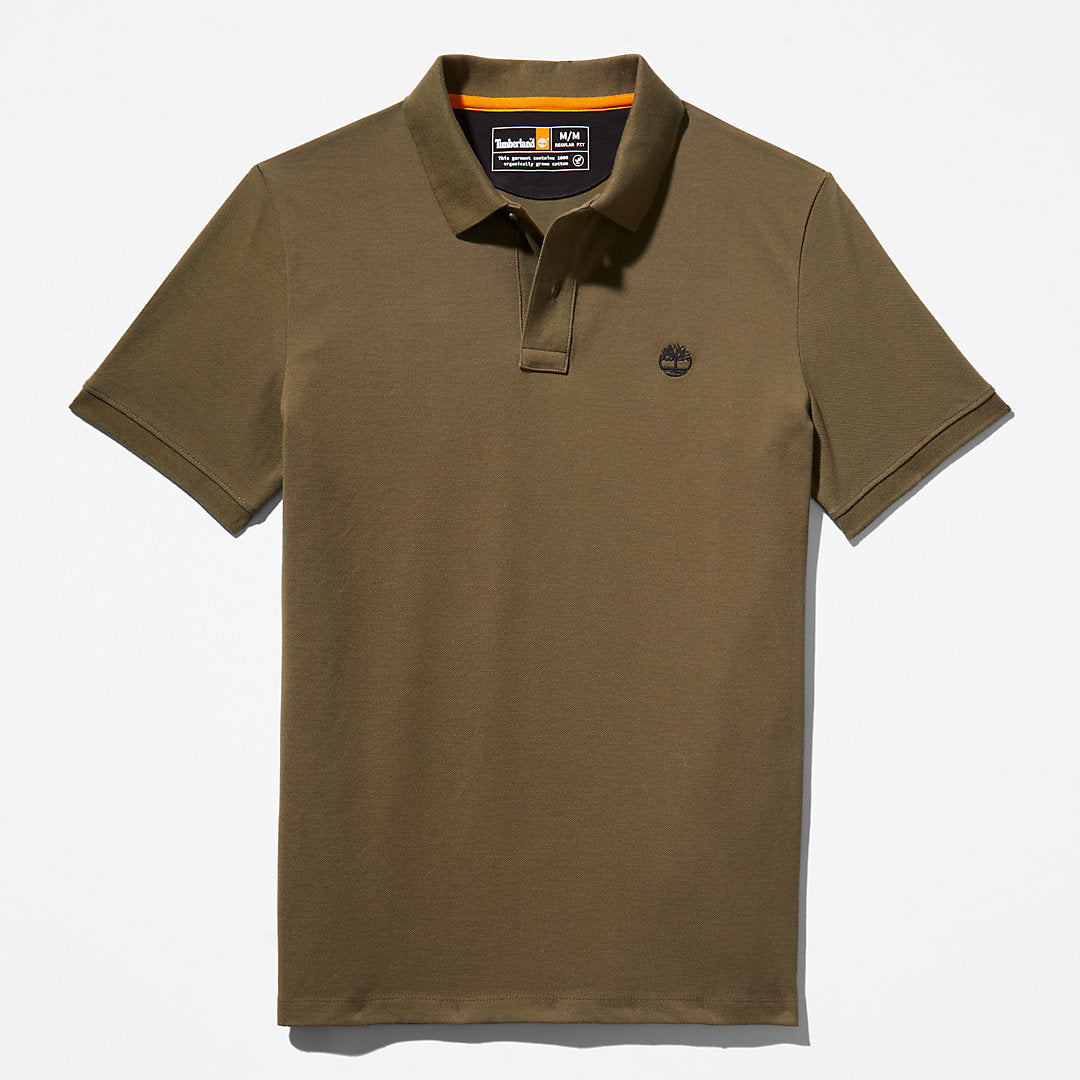 Timberland Mens Millers River Pique Polo Shirt for Men in Dark Green