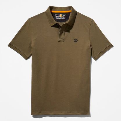Timberland Mens Millers River Pique Polo Shirt for Men in Dark Green