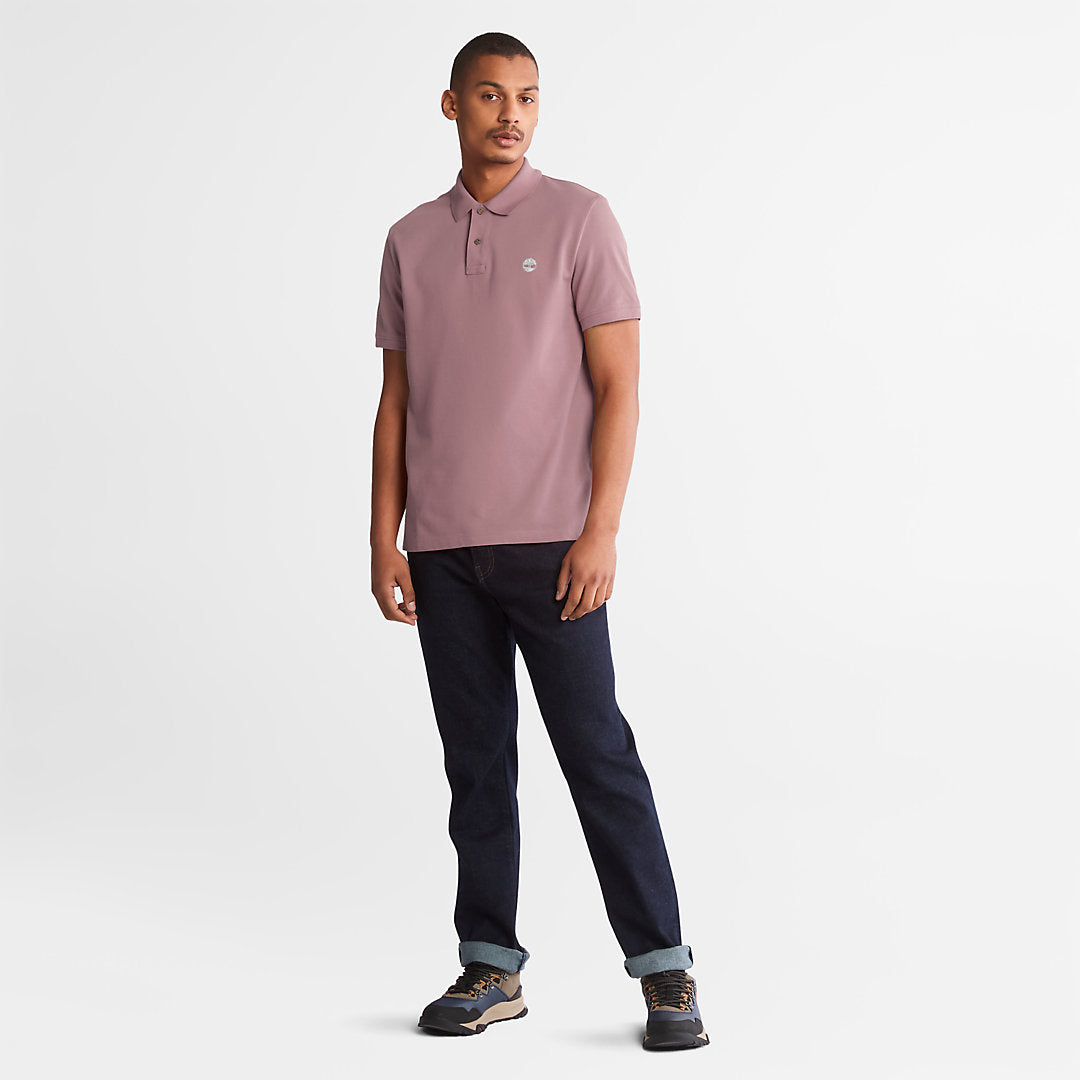 Timberland Mens Millers River Pique Polo Shirt for Men in Purple