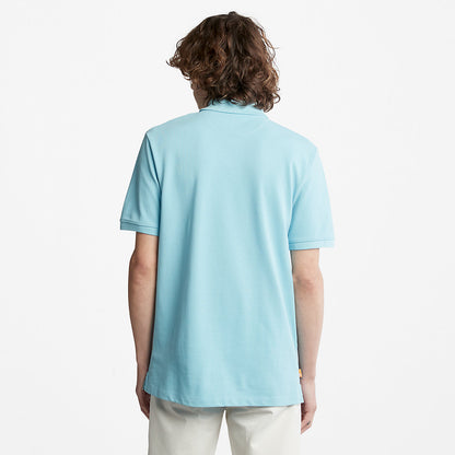Timberland Mens Millers River Pique Polo Shirt for Men in Light Blue