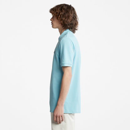 Timberland Mens Millers River Pique Polo Shirt for Men in Light Blue