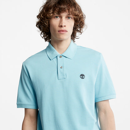 Timberland Mens Millers River Pique Polo Shirt for Men in Light Blue