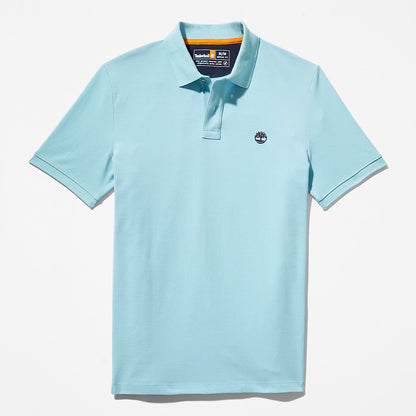 Timberland Mens Millers River Pique Polo Shirt for Men in Light Blue