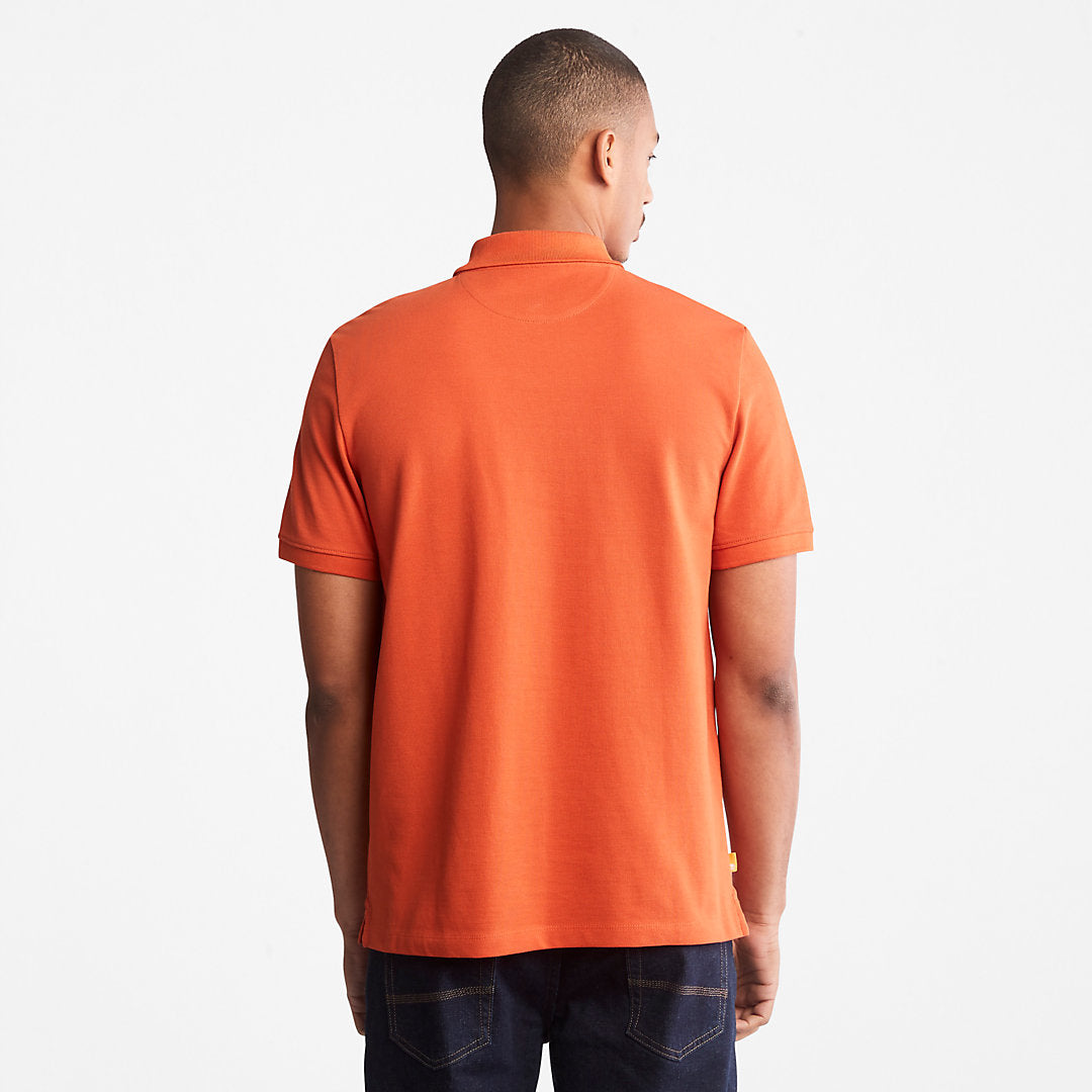 Timberland Mens Millers River Pique Polo Shirt for Men in Orange