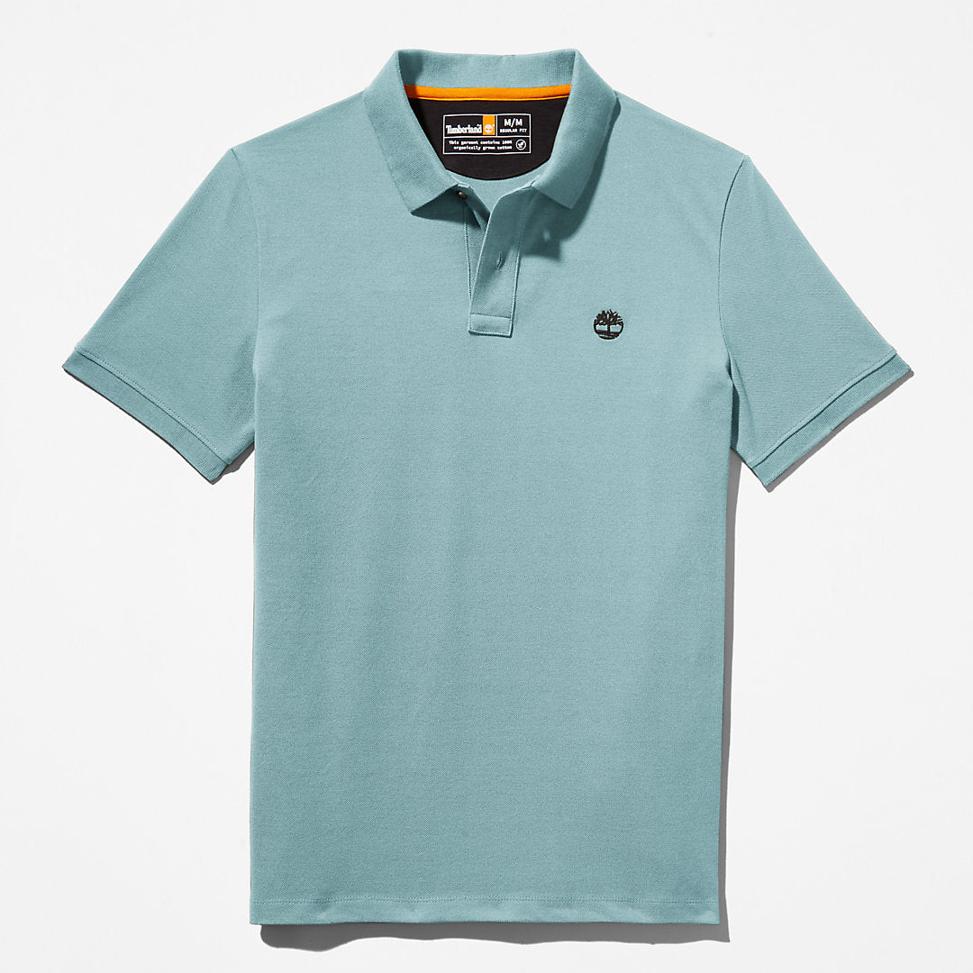 Timberland Mens Millers River Pique Polo Shirt for Men in Light Green