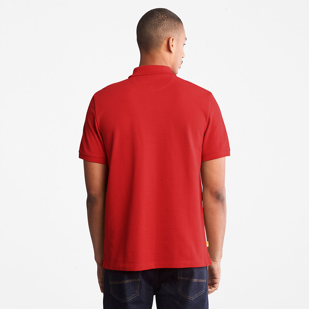 Timberland Mens Millers River Pique Polo Shirt for Men in Red