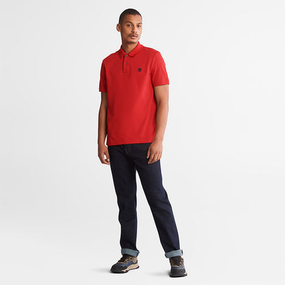 Timberland Mens Millers River Pique Polo Shirt for Men in Red