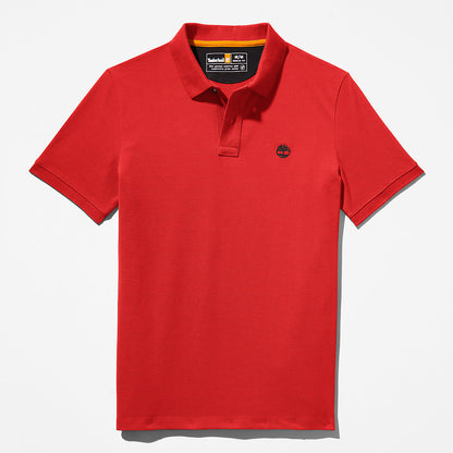 Timberland Mens Millers River Pique Polo Shirt for Men in Red