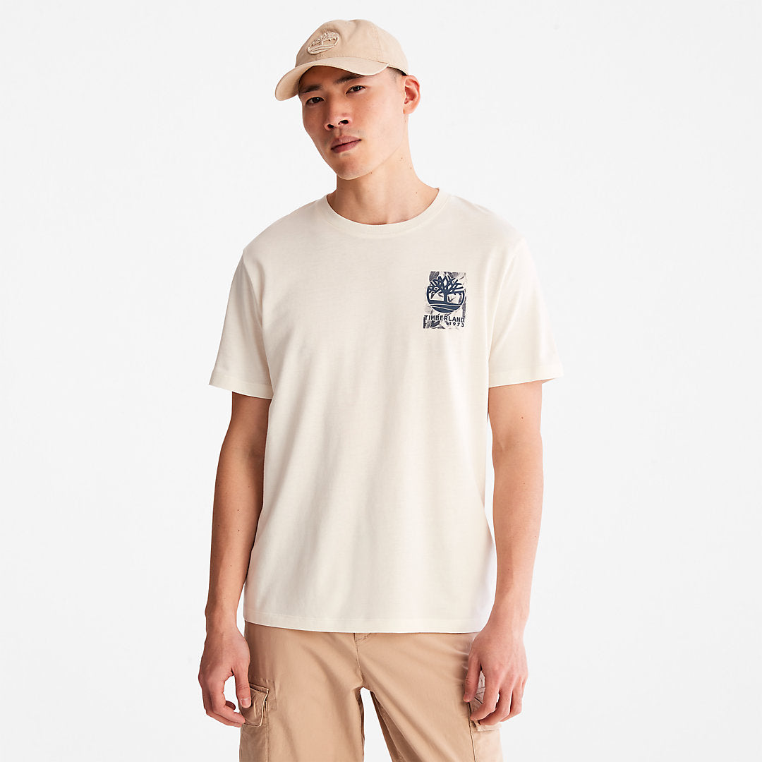 Timberland Mens Refibra™ Technology T-Shirt for Men in White