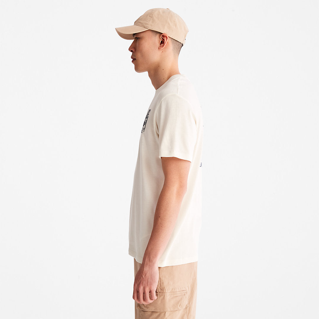 Timberland Mens Refibra™ Technology T-Shirt for Men in White