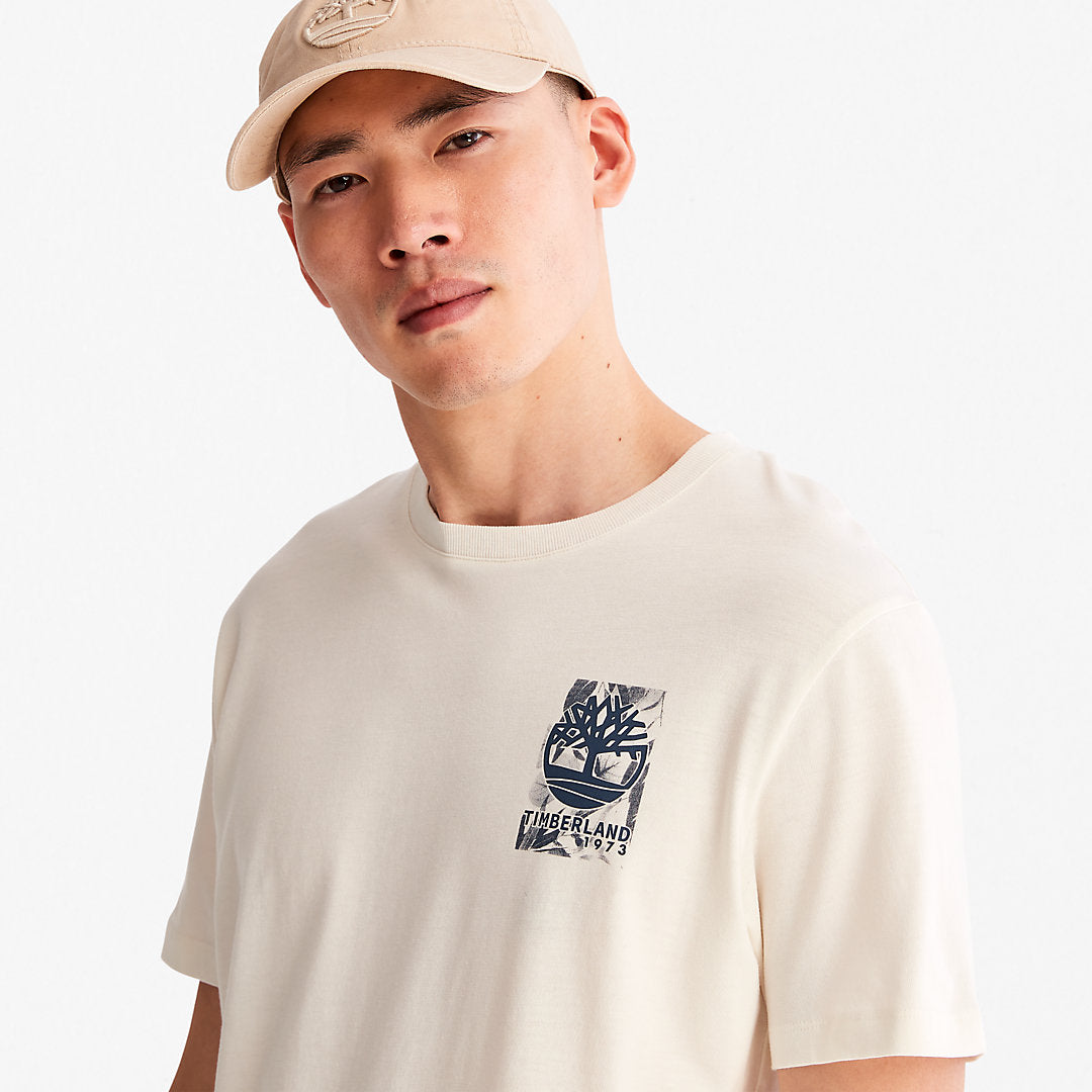 Timberland Mens Refibra™ Technology T-Shirt for Men in White