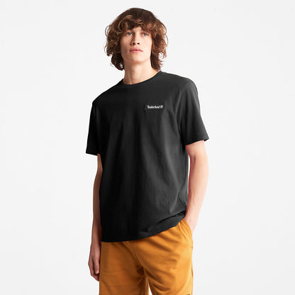 Timberland Mens All Gender Heavyweight Badge T-Shirt in Black