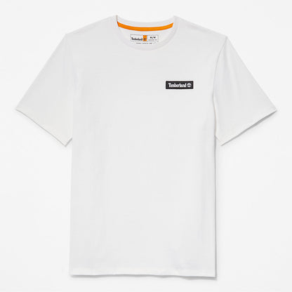 Timberland Mens All Gender Heavyweight Badge T-Shirt in White