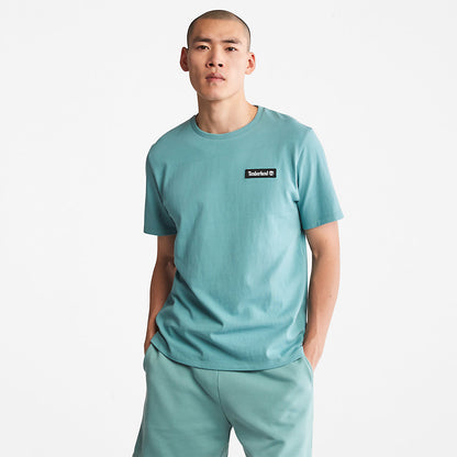 Timberland Mens All Gender Heavyweight Badge T-Shirt in Green
