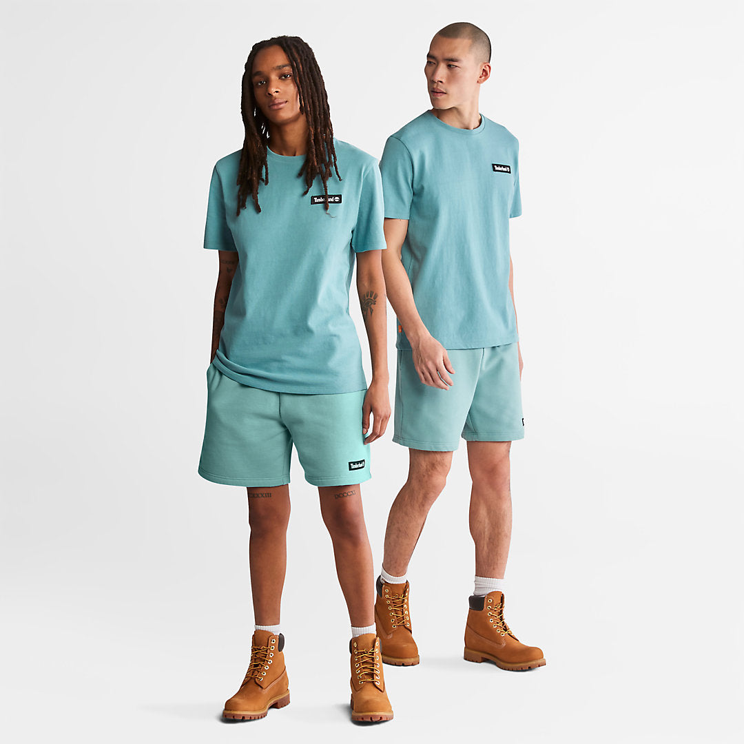 Timberland Mens All Gender Heavyweight Badge T-Shirt in Green