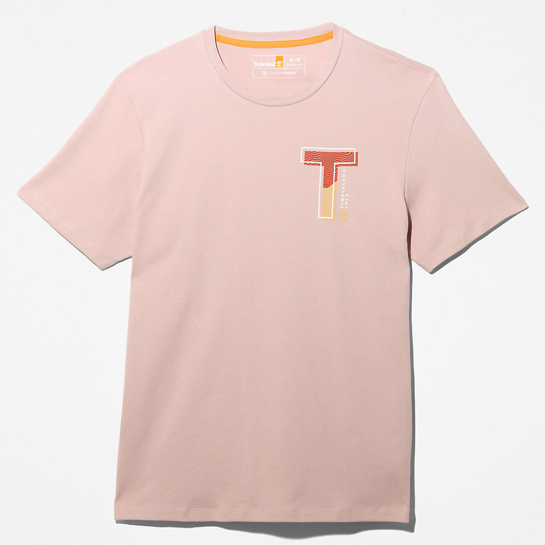 Timberland Mens Interlock TimberFresh™ T-Shirt for Men in Light Pink