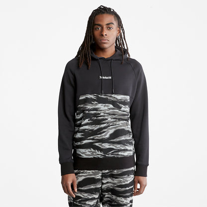Timberland Mens White Tiger Print Hoodie for Men in Camo