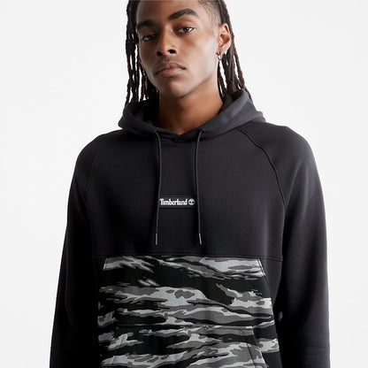 Timberland Mens White Tiger Print Hoodie for Men in Camo