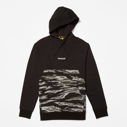 Timberland Mens White Tiger Print Hoodie for Men in Camo
