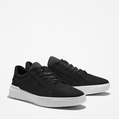 Timberland Mens Seneca Bay Leather Trainer for Men in Black