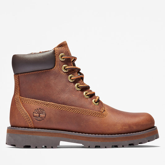 Timberland Kids Courma 6 Inch Side-Zip Boot for Youth in Brown