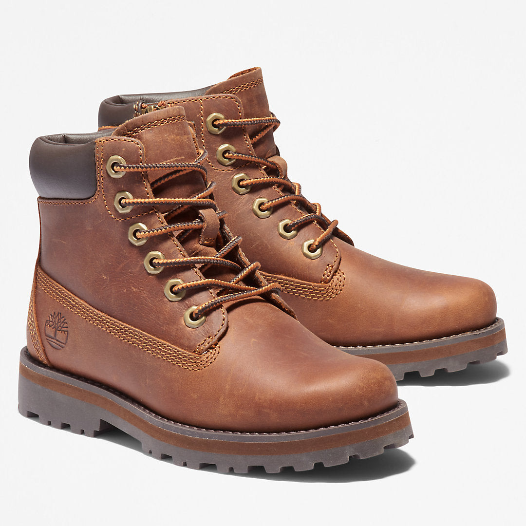 Timberland Kids Courma 6 Inch Side-Zip Boot for Youth in Brown