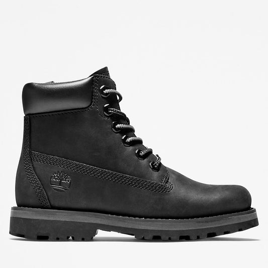 Timberland Kids Courma 6 Inch Side-Zip Boot for Youth in Black