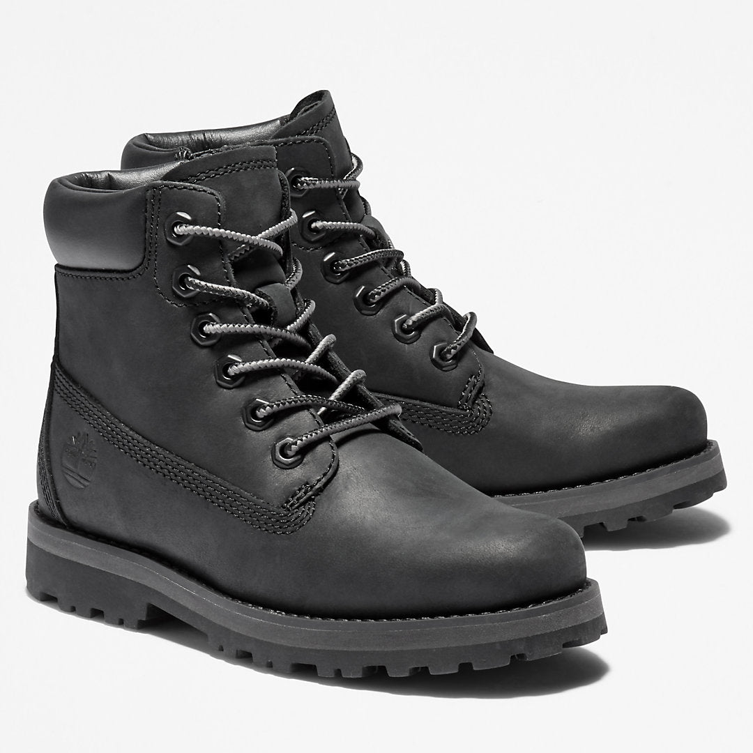 Timberland Kids Courma 6 Inch Side-Zip Boot for Youth in Black