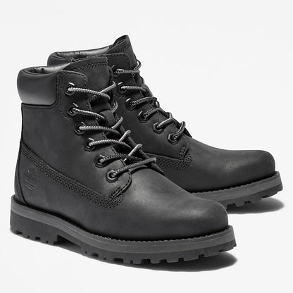 Timberland Kids Courma 6 Inch Side-Zip Boot for Youth in Black
