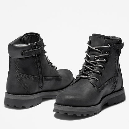 Timberland Kids Courma 6 Inch Side-Zip Boot for Youth in Black