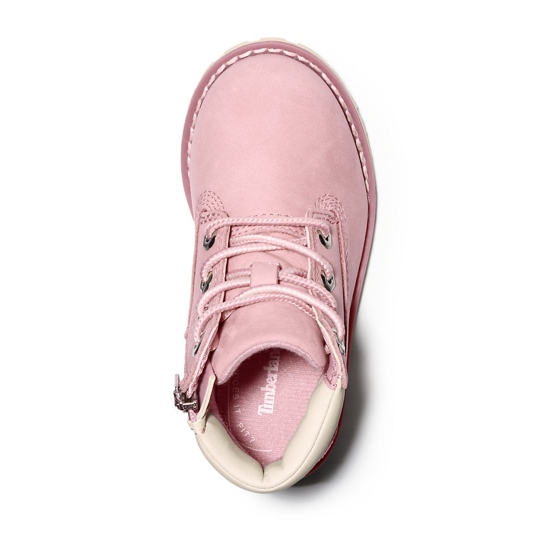 Timberland Kids Toddler Pokey Pine 6-Inch Side-Zip Boots in Pink