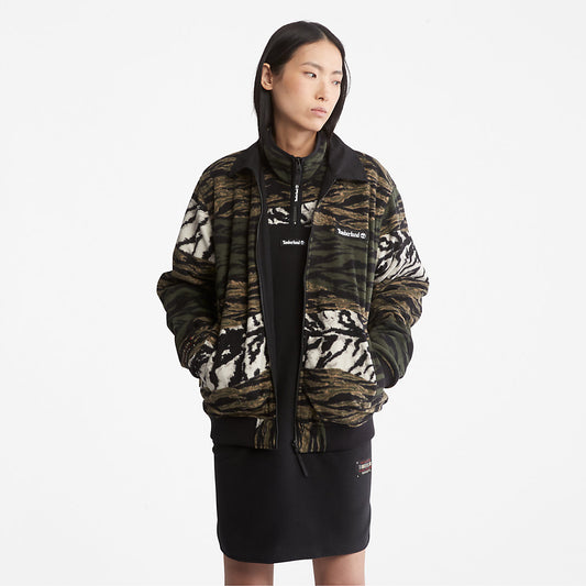 Timberland Mens All Gender Year of the Tiger Bomber Jacket in Black