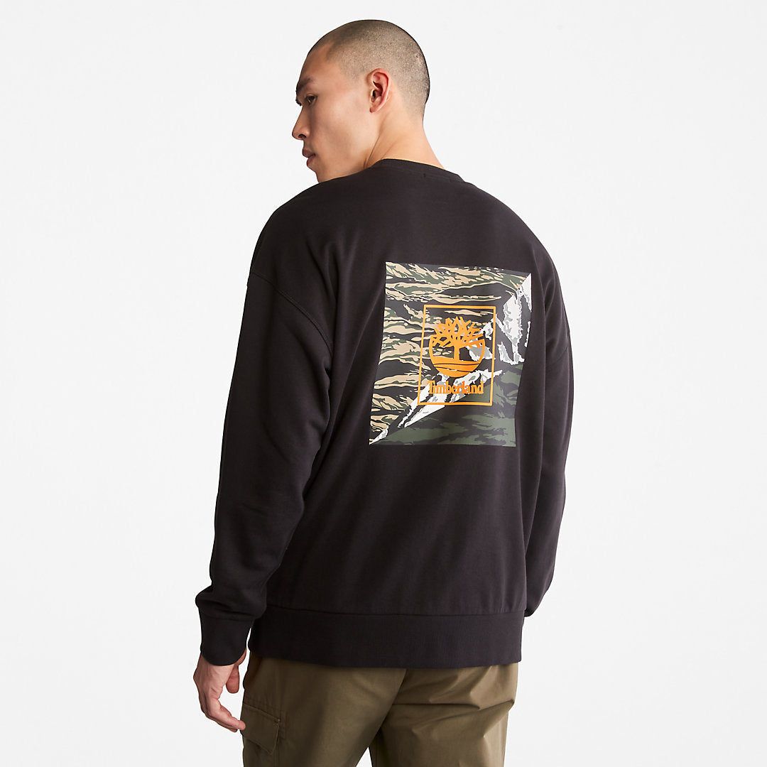 Timberland Mens Year of the Tiger Sweatshirt for Men in Black