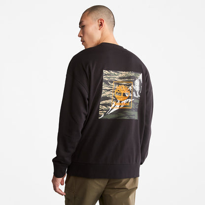 Timberland Mens Year of the Tiger Sweatshirt for Men in Black